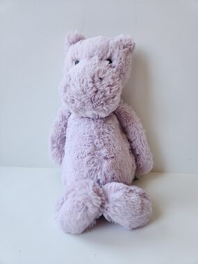 Jellycat Bashful Lilac Hippo Medium 12" Purple Stuffed Animal Plush Retired